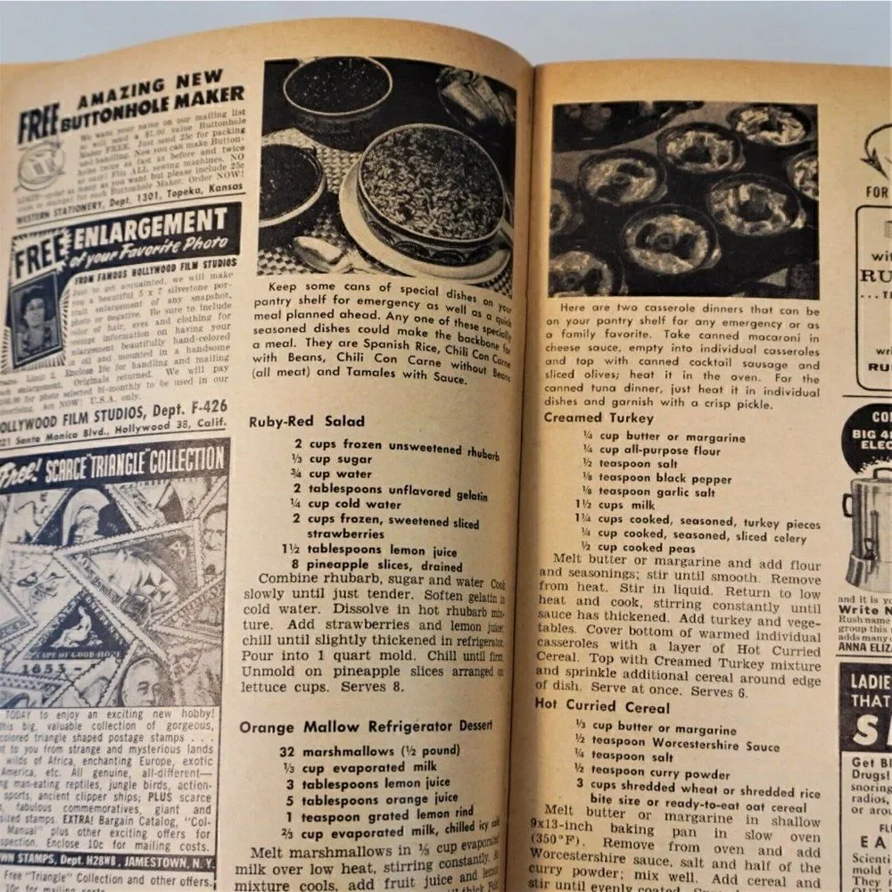 2 Issues The Workbasket Magazine 1958 Vintage Publication Home and Needlecraft